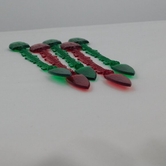 Frankies Tiki Room Lot of 5 Stir Swizzle Drink Sticks Red Green Las Vegas Bar - Picture 8 of 8